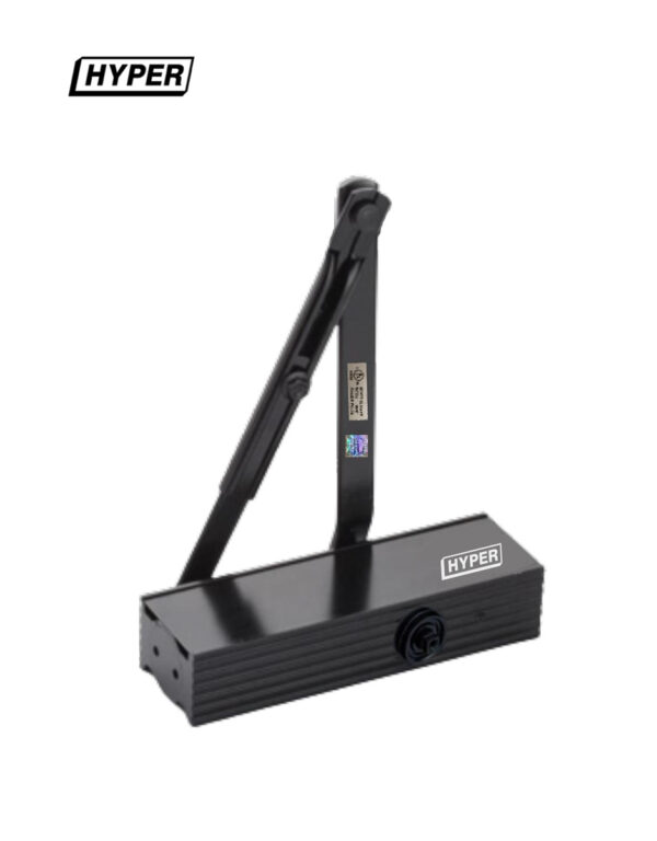 PC-77 Black Matt Door Closer - HYPER DOOR CLOSING